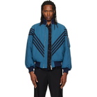 Stefan Cooke Blue Chevron Tanker Jacket