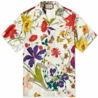 Gucci Men's Floral Vacation Shirt in Ivory