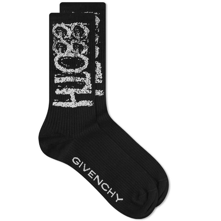 Photo: Givenchy Goth Print Socks