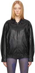 TheOpen Product Black Air Washed Bomber