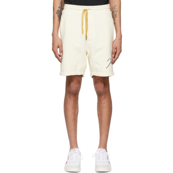 Photo: Rhude Off-White Logo Sweat Shorts