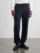 Les Tien - Tapered Garment-Dyed Cotton-Jersey Sweatpants - Black