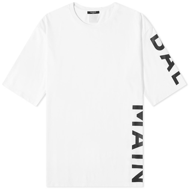 Photo: Balmain Sleeve Print Tee