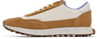 Diesel White & Tan S-Racer LC Sneakers