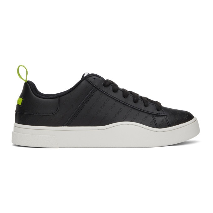 Photo: Diesel Black Perforated S-Clever Sneakers