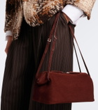 Nour Hammour Kenza suede shoulder bag