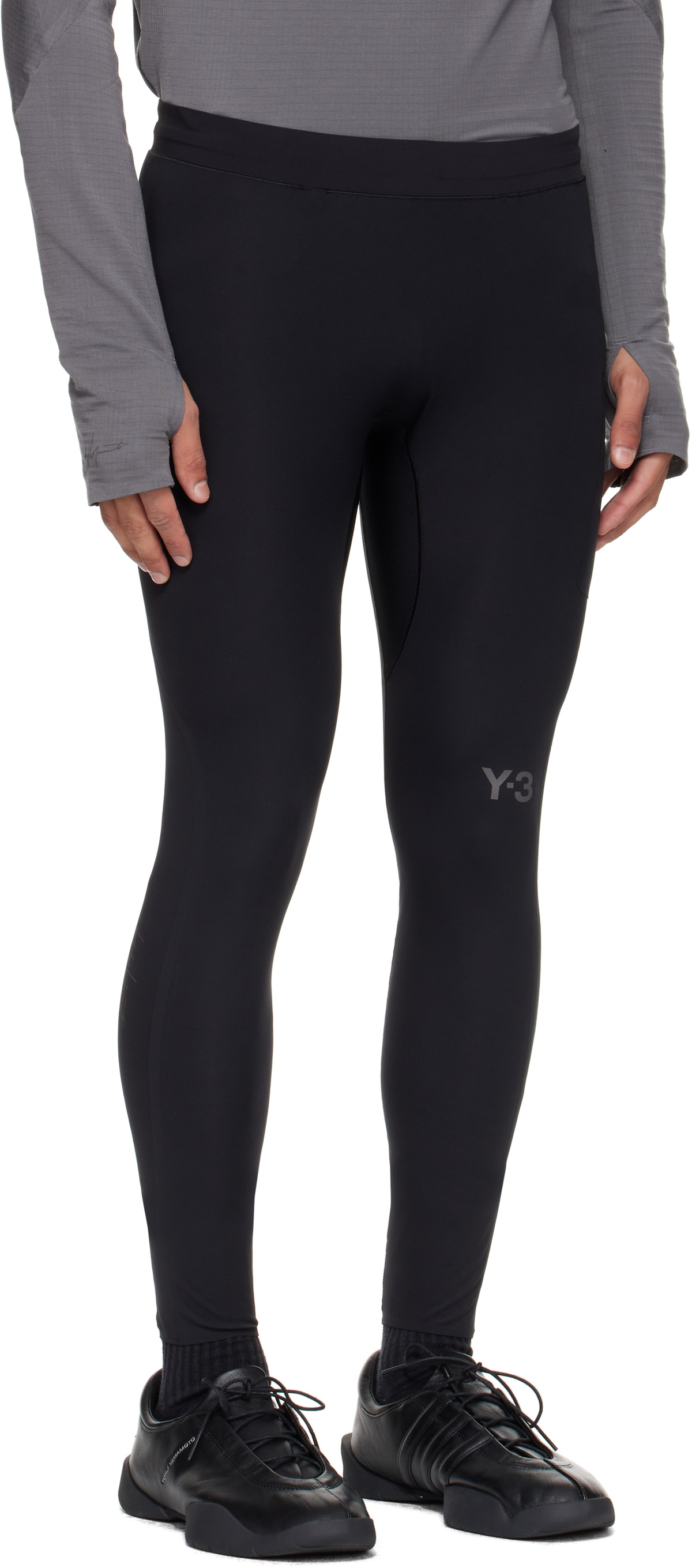 Y-3 Black Running Leggings