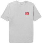 nonnative - Logo-Embroidered Mélange Cotton-Jersey T-Shirt - Gray