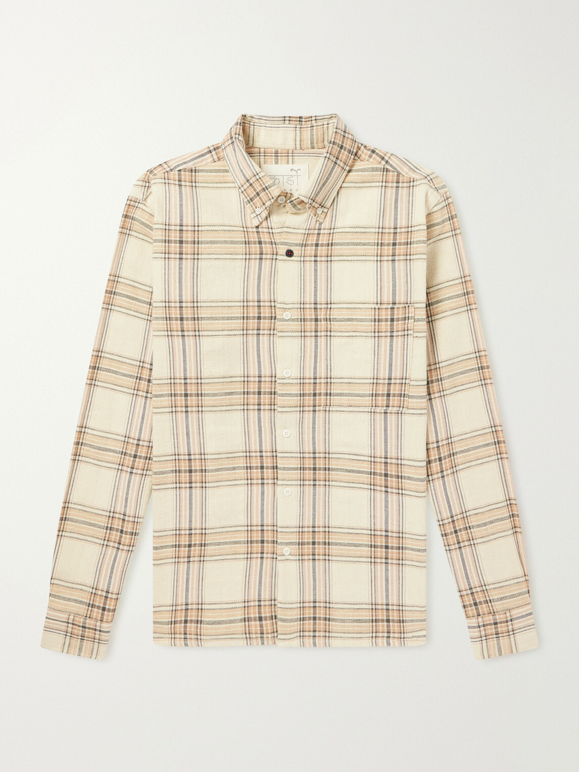 Kardo - Ronald Checked Cotton Shirt - Neutrals