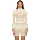 ISA BOULDER SSENSE Exclusive Off-White Biscuit Turtleneck