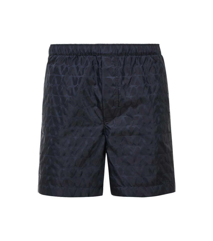 Photo: Valentino Logo jacquard swim trunks