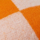 Viso Project Mohair Cushion in White/Orange