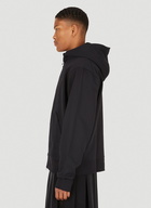 Logo Patch Hooded Sweatshirt in Black