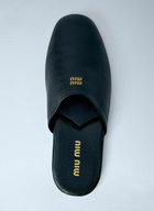 Miu Miu Leather Slippers