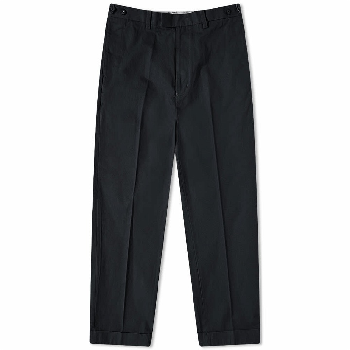 Photo: Beams Plus Men's Wide Twill Trousers in Navy