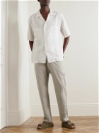 Barena - Torsador Straight-Leg Cotton-Blend Drill Trousers - Gray