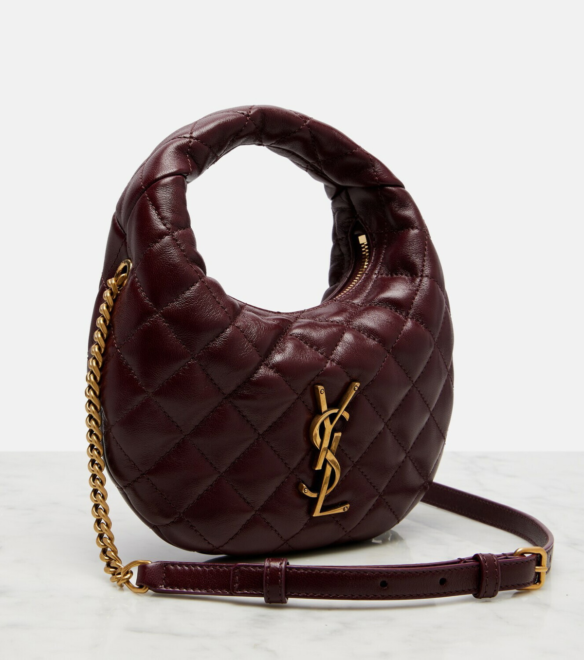 Saint Laurent Icarino Mini leather top-handle bag
