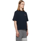 Thom Browne Navy Milano Cotton Oversized Pocket T-shirt