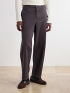 Corridor - Wide-Leg Cotton-Twill Trousers - Brown