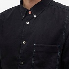 Paul Smith Men's Button Down Denim Shirt in Black