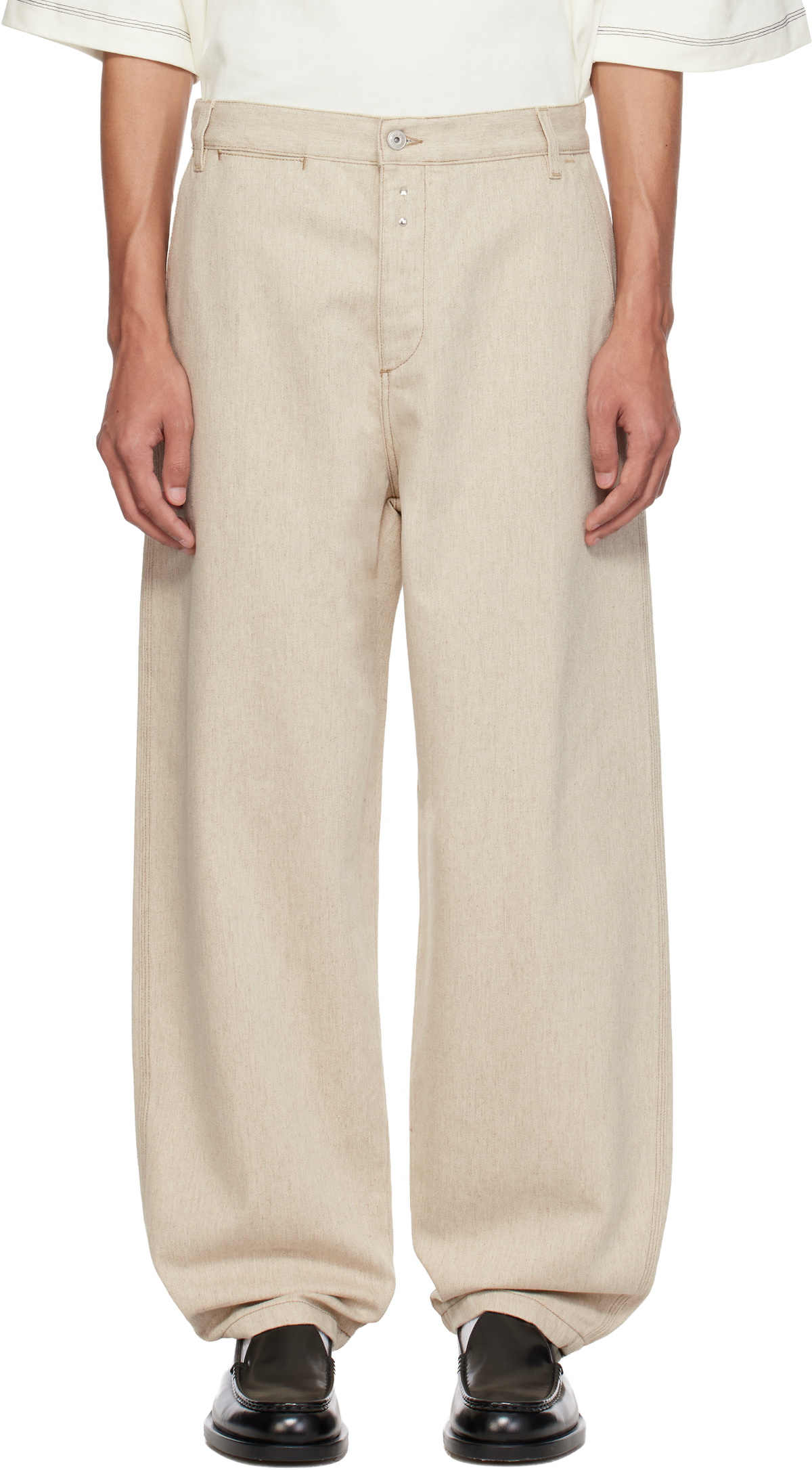JACQUEMUS Beige 'The Fernando' Trousers Jacquemus JACQUEMUS Beige 'The Fernando' Trousers Jacquemus
