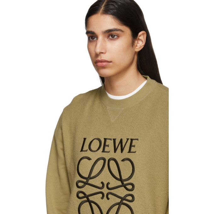 Loewe Beige Anagram Sweatshirt Loewe