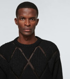 Valentino Argyle-knit wool sweater