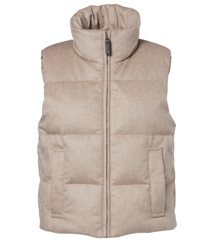 Photo: Max Mara Quilted cashmere down vest