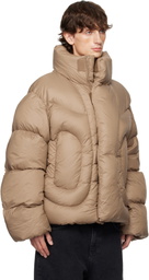 Axel Arigato Brown Puff Puff Down Jacket