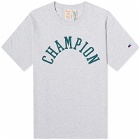 Champion Reverse Weave Men's College Logo T-Shirt in Grey Marl