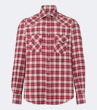Eleventy Plaid cotton shirt