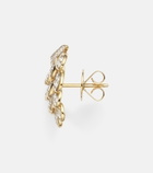 Rainbow K Blossom 14kt gold single earring with diamonds