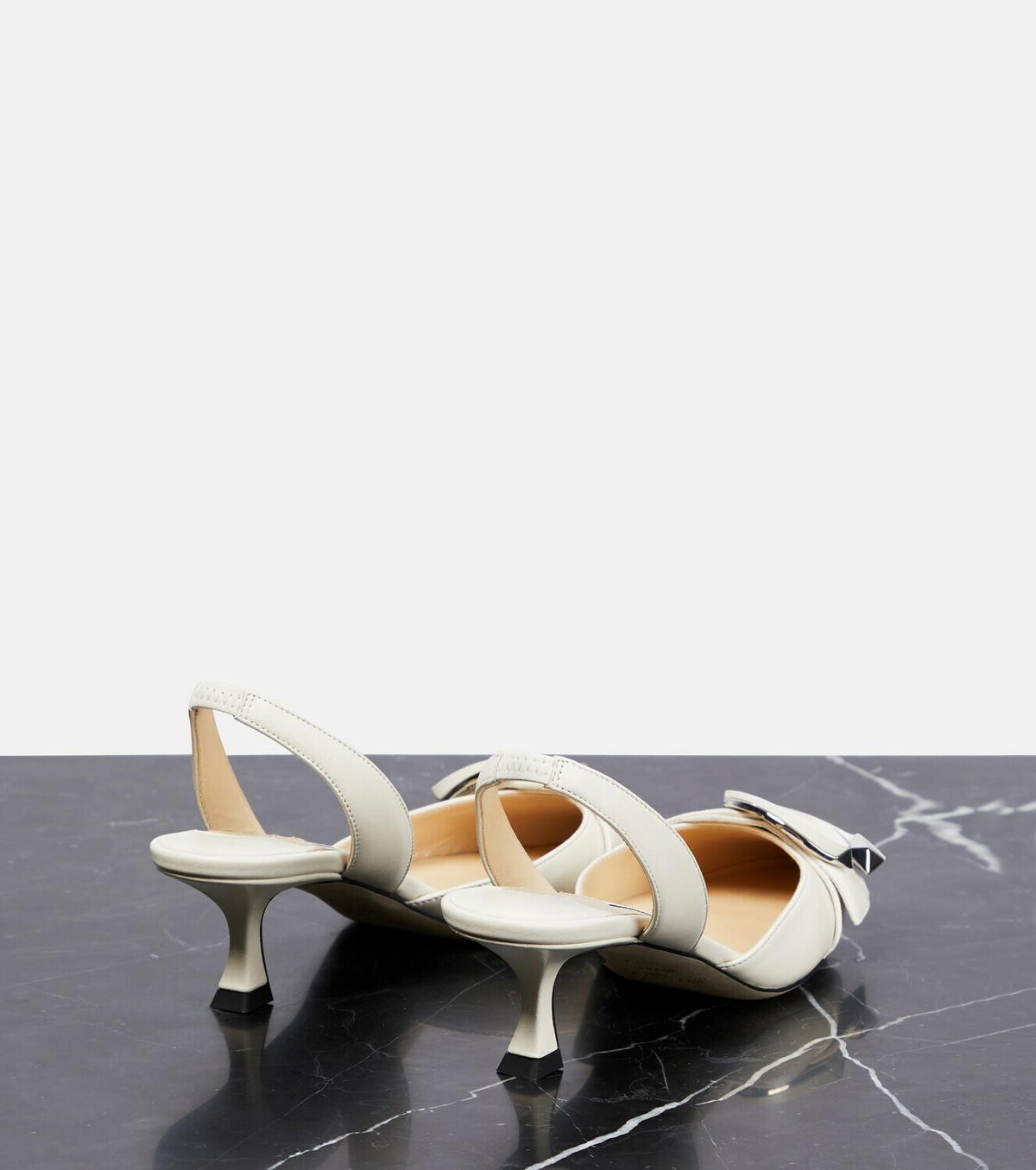 Jimmy Choo - Moni leather slingback pumps