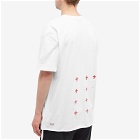 Ksubi Men's 4 X 4 Biggie T-Shirt in White/Red