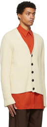 Jil Sander Off-White Knit Cardigan