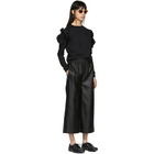 Stella McCartney Black Shoulder Ruffle Sweatshirt