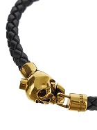 Alexander Mcqueen Skull Leather Bracelet