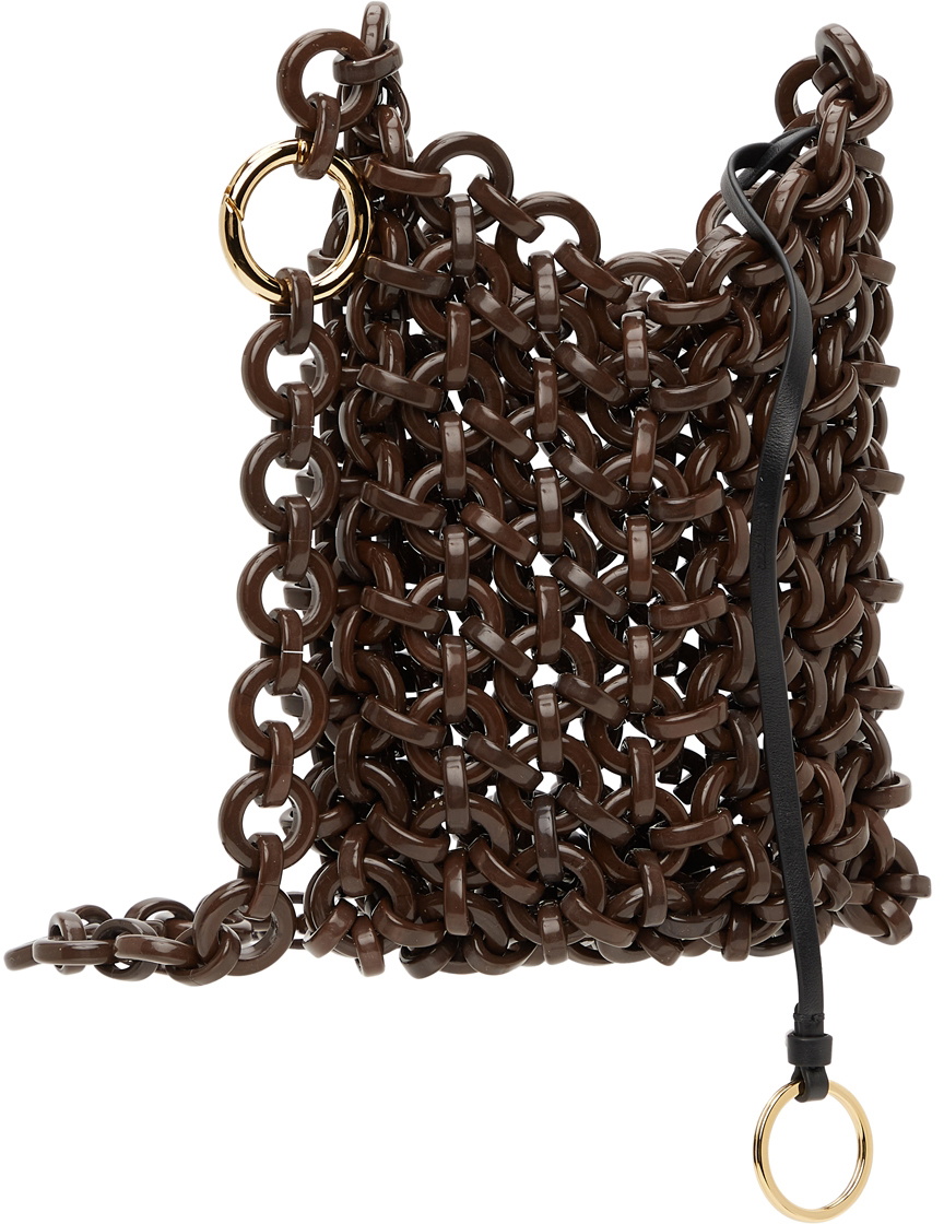 Jil Sander Brown Small Link Crossbody Bag Jil Sander Jil Sander Brown Small Link Crossbody Bag Jil Sander