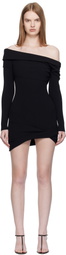 Christopher Esber Black Rib Minidress