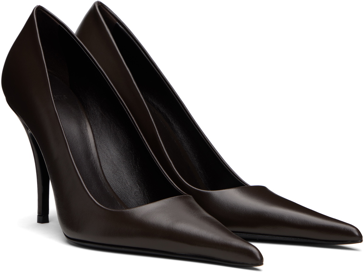 VETEMENTS Brown Sharp Pump Heels
