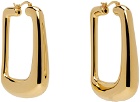 JACQUEMUS Gold Les Sculptures 'Les boucles Ovalo' Earrings