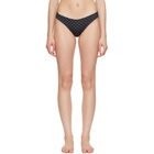 Fruity Booty Black Celine Polka Bikini Bottom