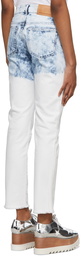 Stella McCartney Blue & Off-White Skinny Jeans