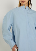Jacquemus La Chemise Pittore Cotton-poplin Blouse Light Blue