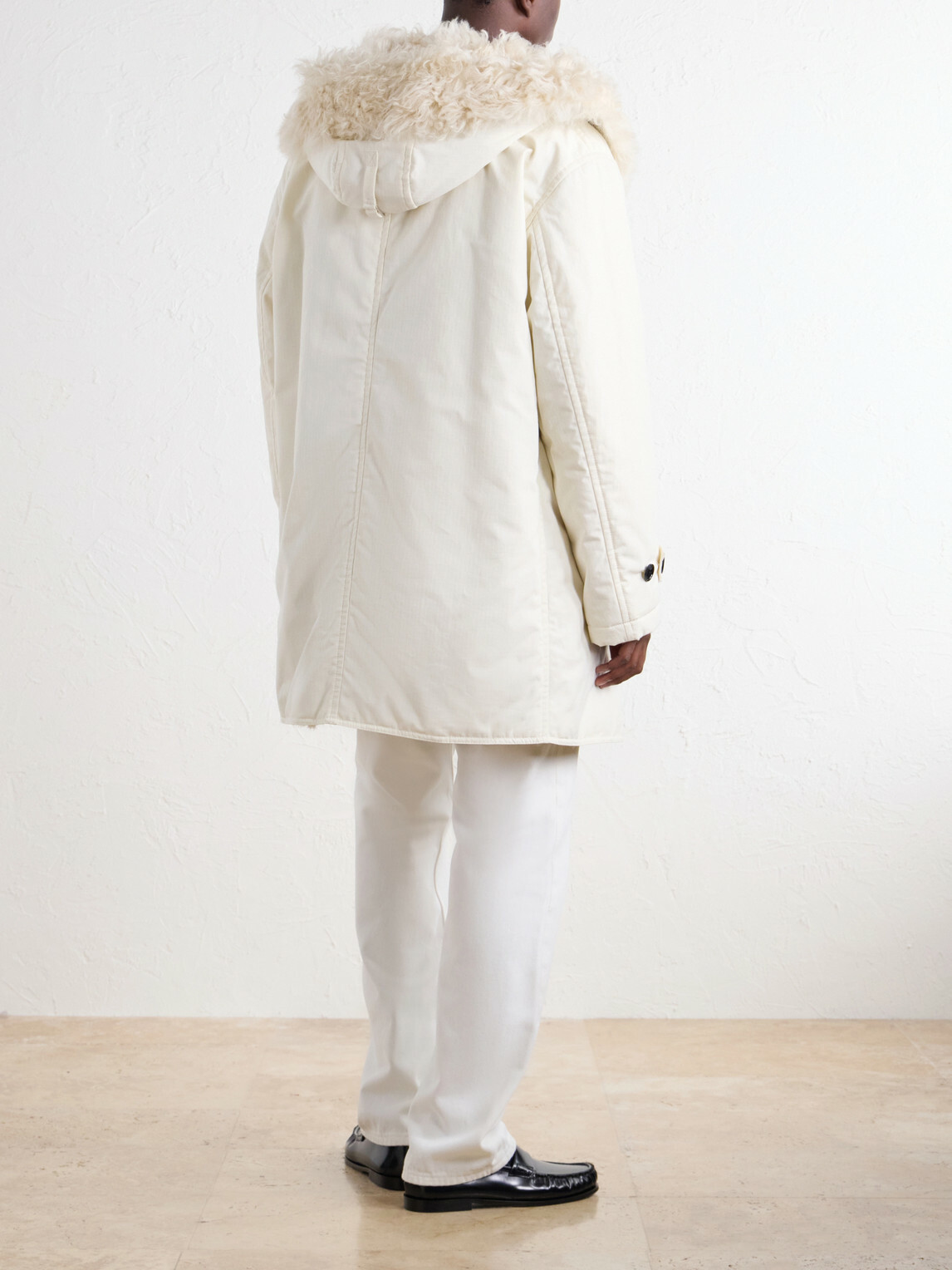 TOTEME - Hooded Shearling-Lined Cotton-Ripstop Parka - Neutrals