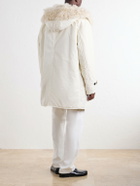 TOTEME - Hooded Shearling-Lined Cotton-Ripstop Parka - Neutrals