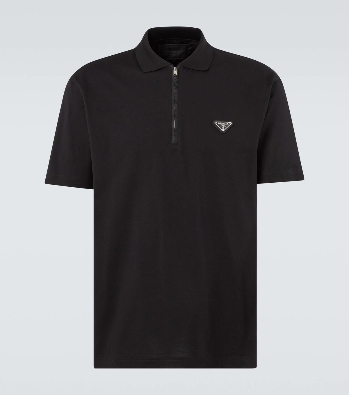 Prada Re-Nylon-trimmed cotton piqué polo shirt Prada