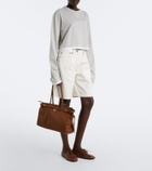 Prada Cotton piqué and jersey top