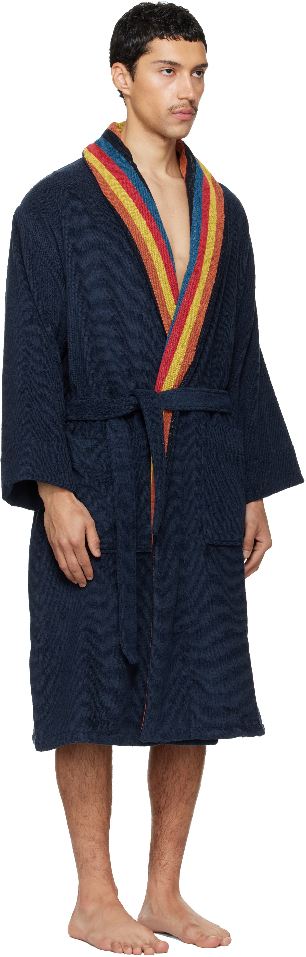 Paul Smith Navy 'Artist Stripe' Robe
