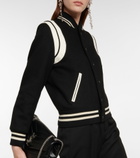 Saint Laurent - Teddy wool-blend varsity jacket